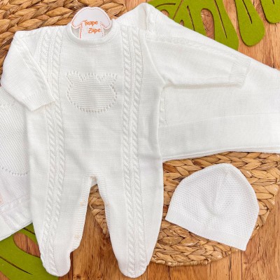  Saída de Maternidade Colors - Ted - Branco